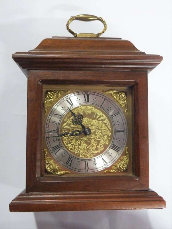 1881-1981 Amajuba Centenary mantel clock - Slag van Majuba - Working - Very unique piece