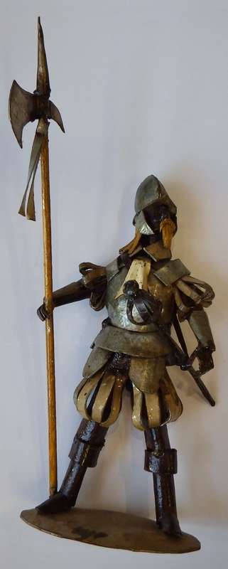 Handmade Spanish Conquistador metal soldier - Very unique piece