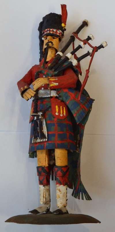 Handmade Scottish Piper metal soldier - Very unique piece