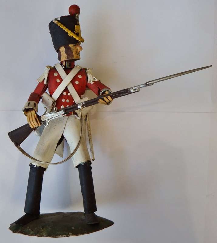 Handmade Napoleonic wars British metal soldier - Very unique piece