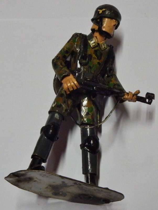 Handmade Waffen SS metal soldier - Very unique piece of art