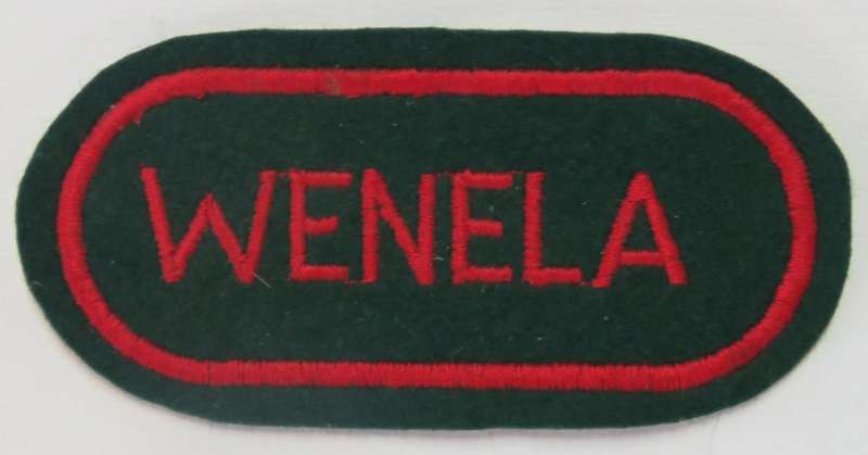 Vintage WENELA cloth badge - Witwatersrand Native Labour Association