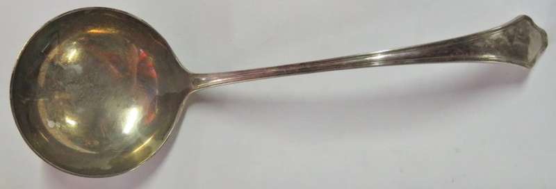 Large vintage Emess plate silverplated  soup ladle