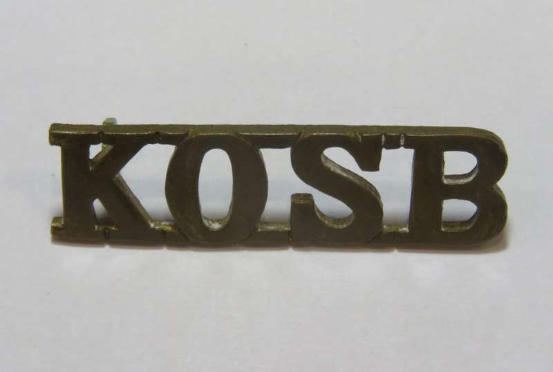 Kings Own Scottish Borderers KOSB shoulder title