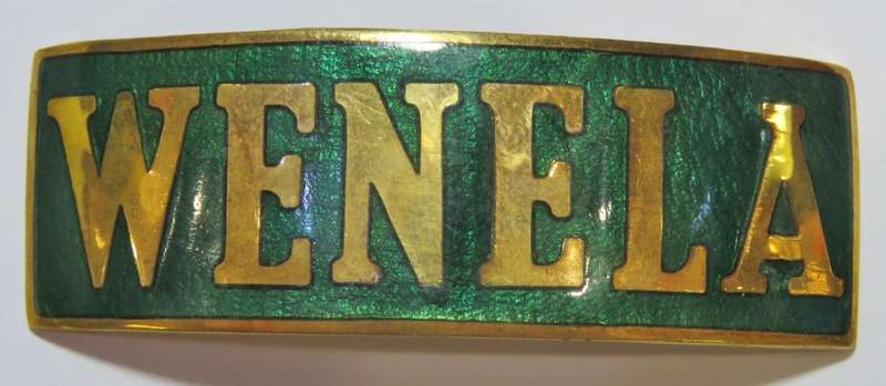 Vintage WENELA badge for cap - Witwatersrand Native Labour Association
