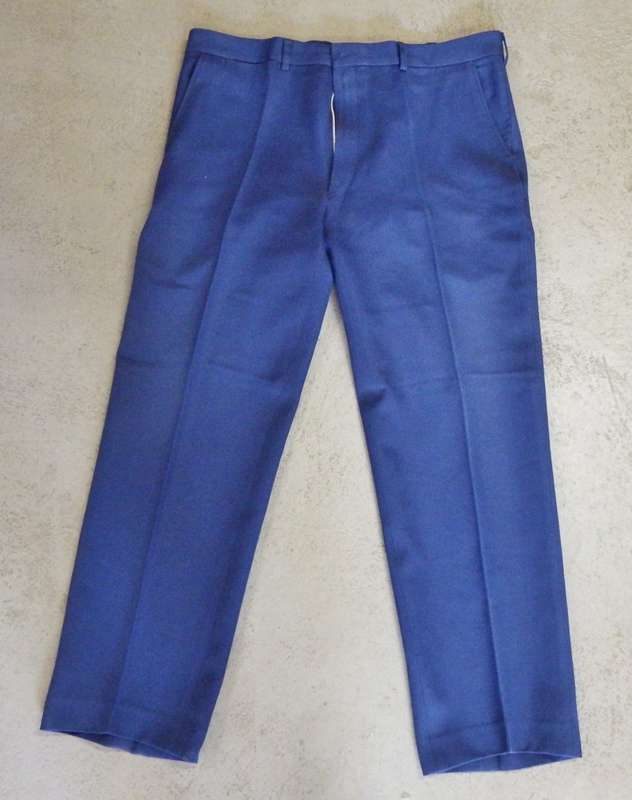 South African state services blue trousers - Waist 105 cm - Inner leg 78 cm