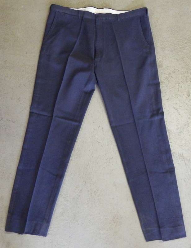 South African state services blue trousers - Waist 103 cm - Inner leg 78 cm