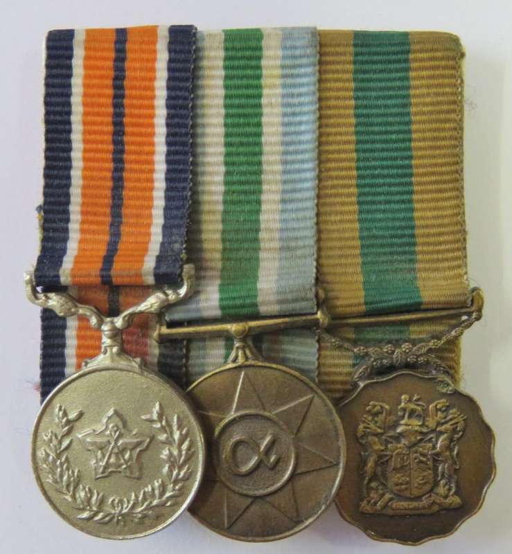 Set of 3 SADF miniature medals