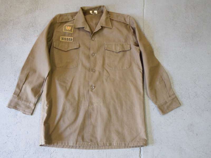 SADF Nutria long sleeve shirt with Visser nametag and citizen force badge