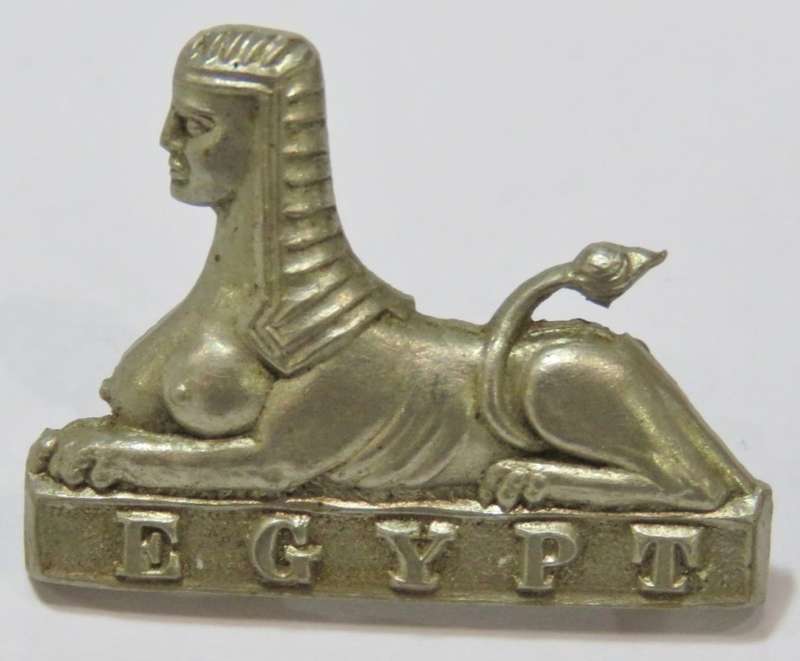 British Army Egypt badge for Royal Lincolnshire regiment