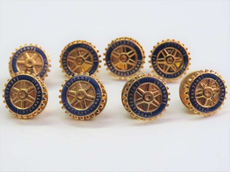Lot of 8 Rotary International pin badges
