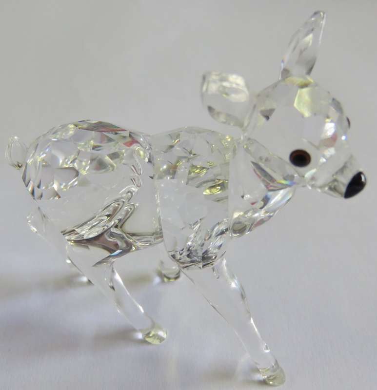 Vintage Swarovski baby deer figurine - Ear repaired