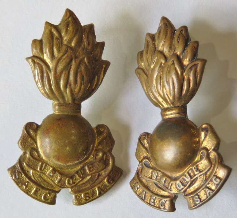 Pair of SA Engineers Corps collar badges