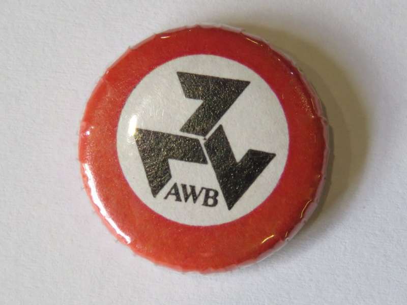 Vintage AWB Afrikaner Weerstand Beweging tinnie badge