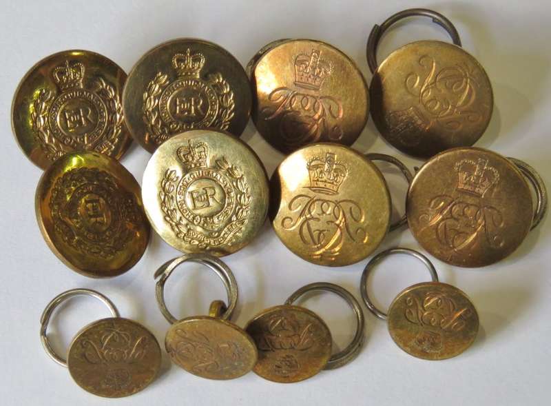 Lot of 11 Royal Engineers buttons