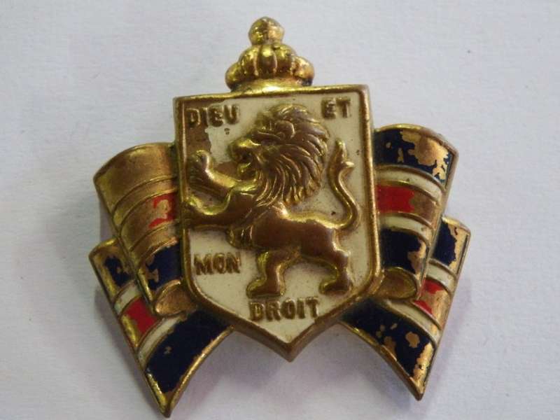 British War Relief lapel badge
