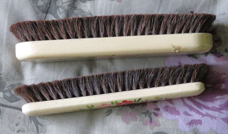 Vintage set of clothes brushes