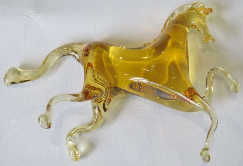 Vintage Murano glass horse figurine