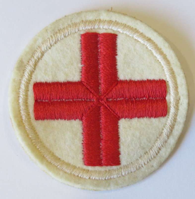 Military Red Cross cloth badge