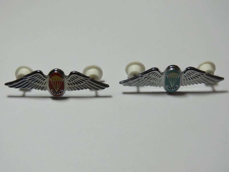 Pair of SADF parachute instructor mess dress wings