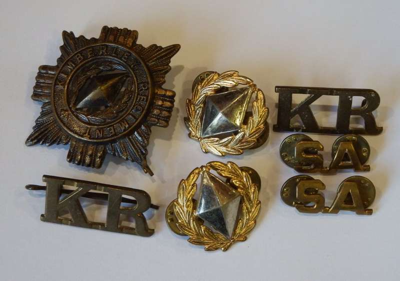 Set of Kimberley regiment badges