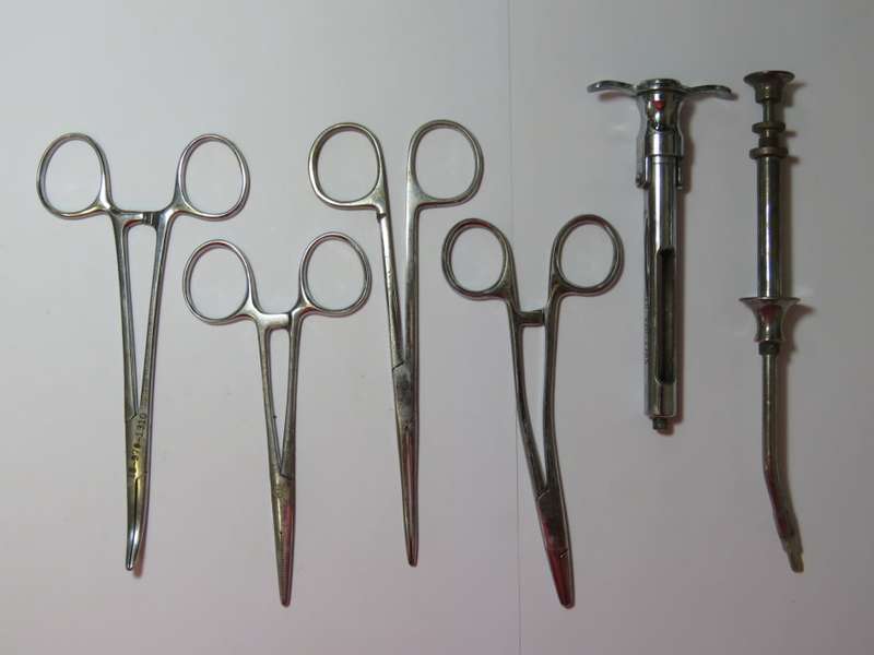 Lot of 6 medical tools