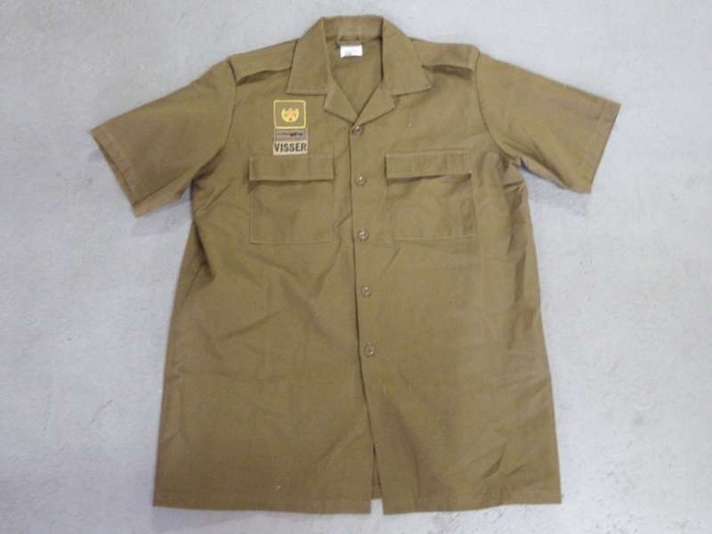 SADF Nutria short sleeve shirt with insignia - Size large