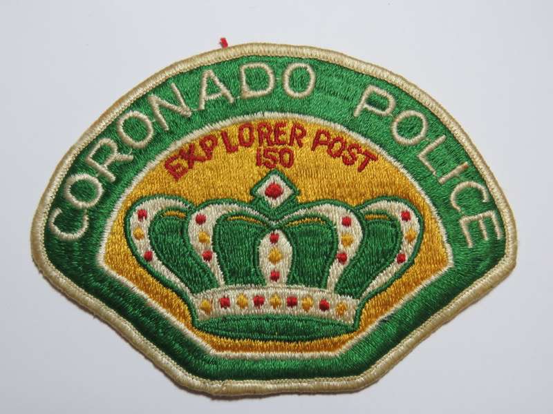 Coronado Police officer cloth badge - Explorer Post 150
