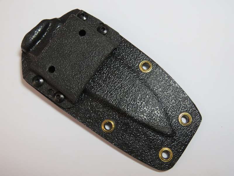 Plastic sheath for handmade fixed blade knife