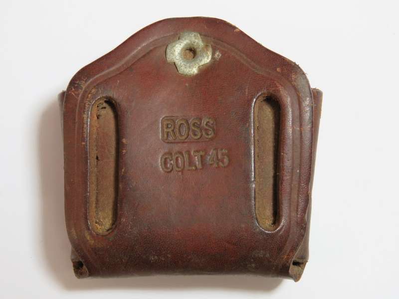 Leather Ross Colt 45 dual magazine pouch