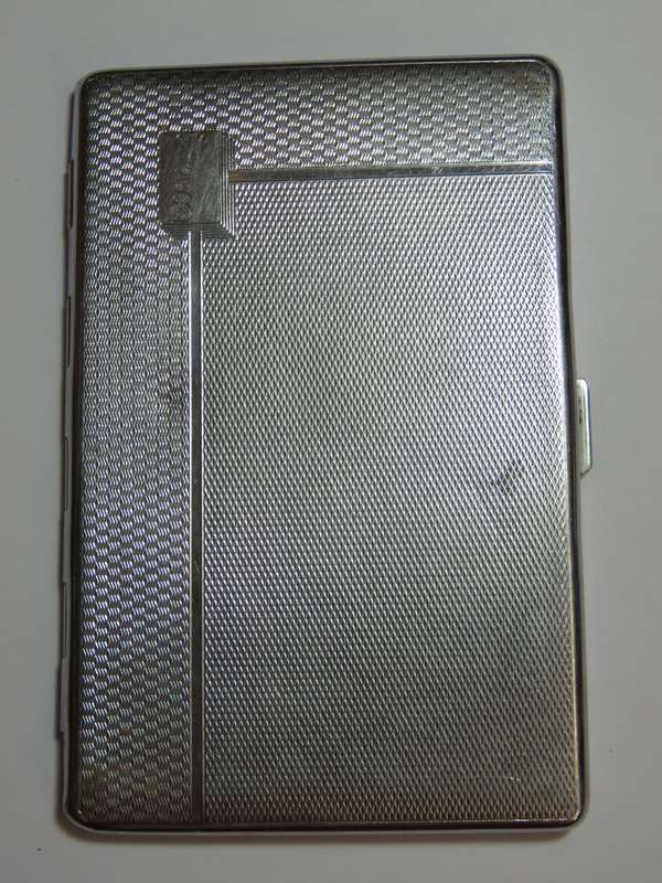 Vintage EMU Brand Chrome cigarette case