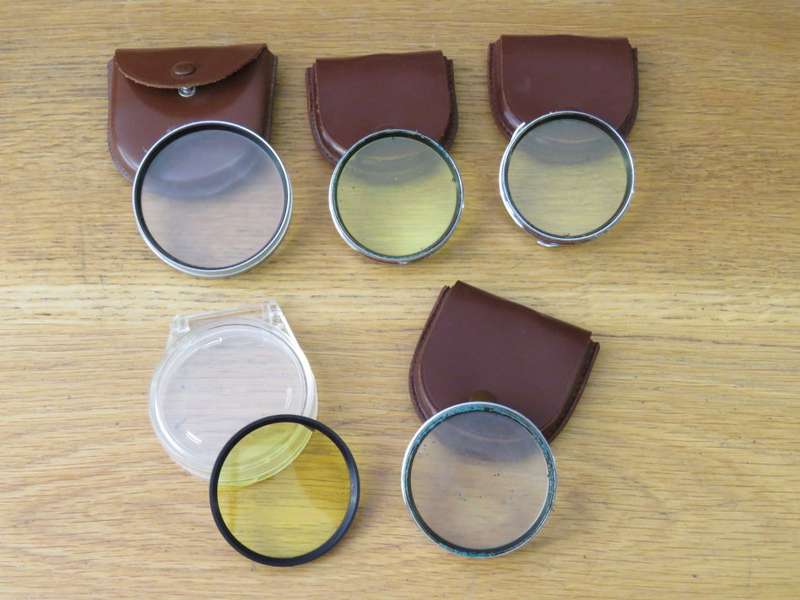 Lot of vintage lens filters - Raiser and Nizo