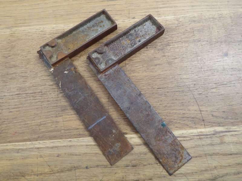 Lot of 2 vintage Stanley square tools - Well used