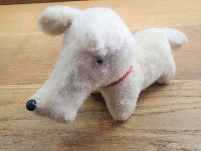 Vintage terrier puppy soft toy