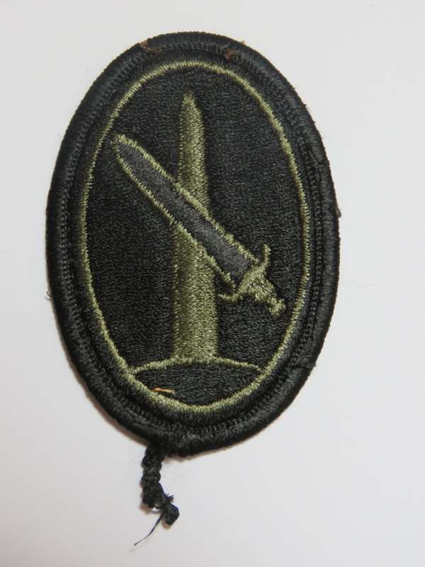 US Army military district cloth badge