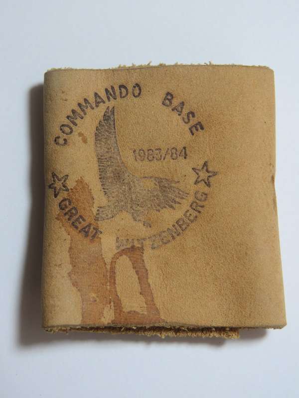 1983/84 Commando Base Great Witzenberg leather piece
