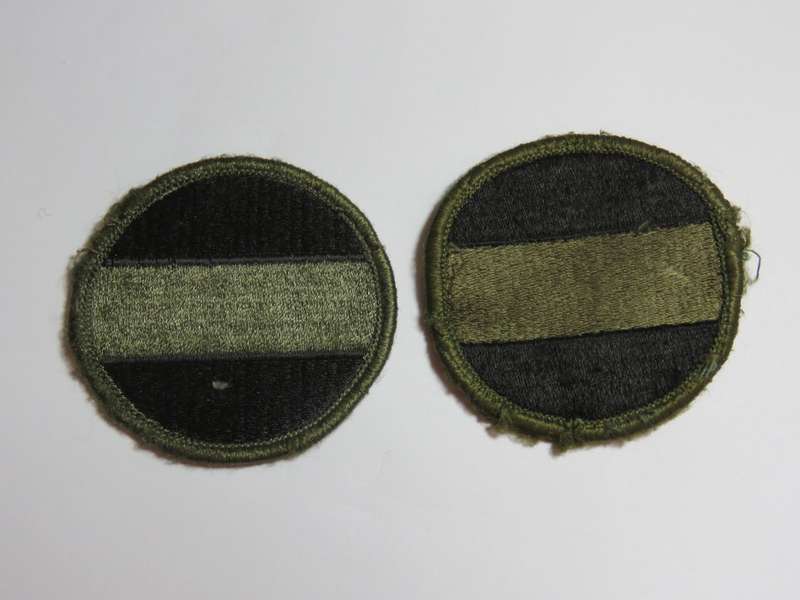 Pair of US Army ground force cloth badges