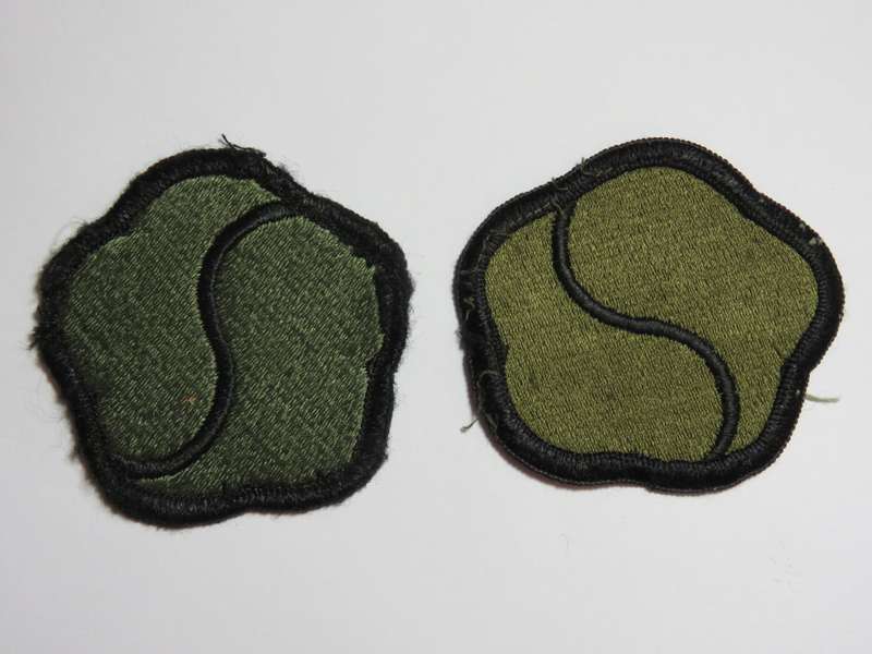Pair of US Army  19th support brigade cloth badges