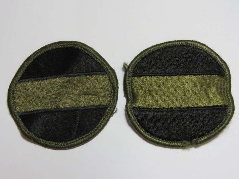 Pair of US Army Ground force cloth badges
