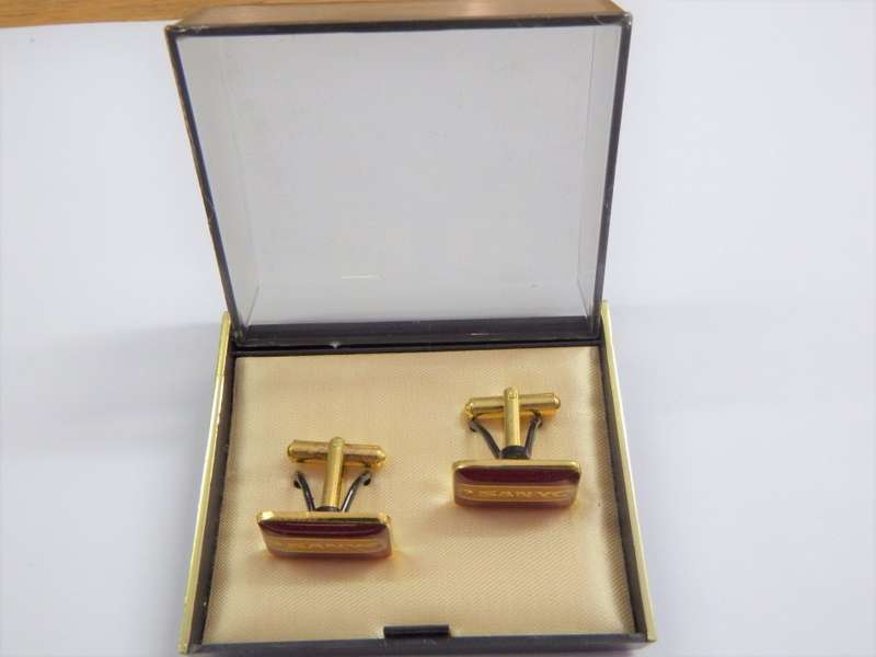 Pair of vintage Sanyo cufflinks