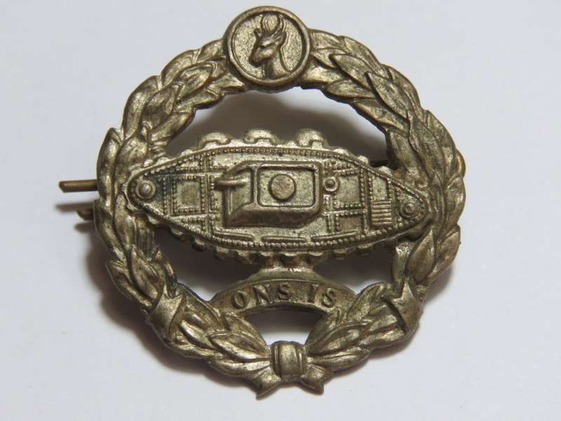 SA Army tank corps beret badge
