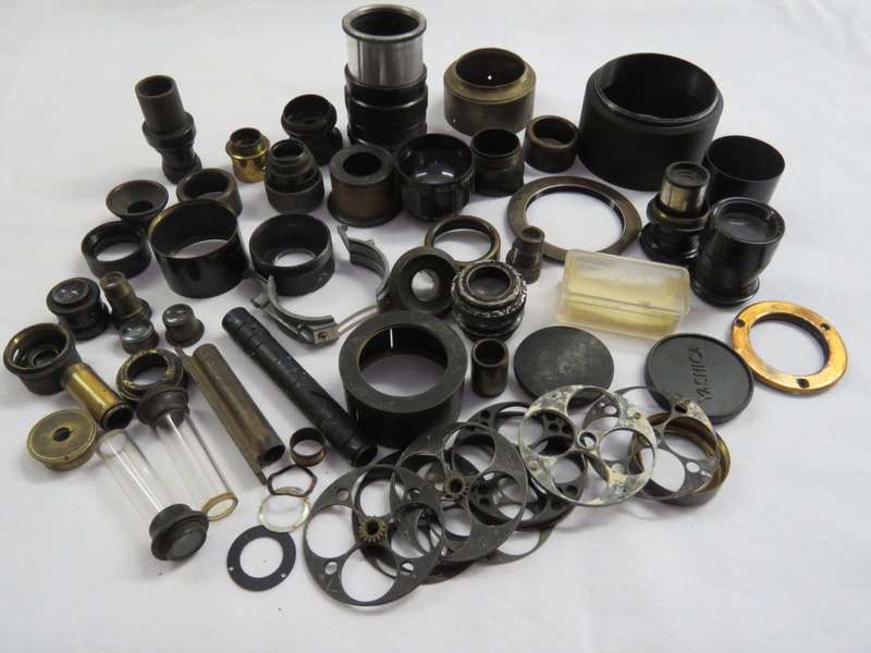 Large lot of lenses and fittings