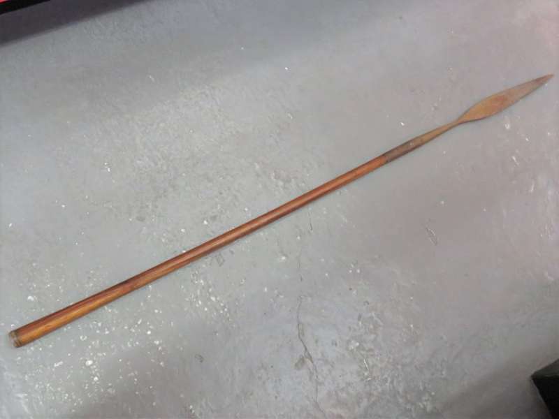 Old South African Police assegaai spear - No markings - 147cm