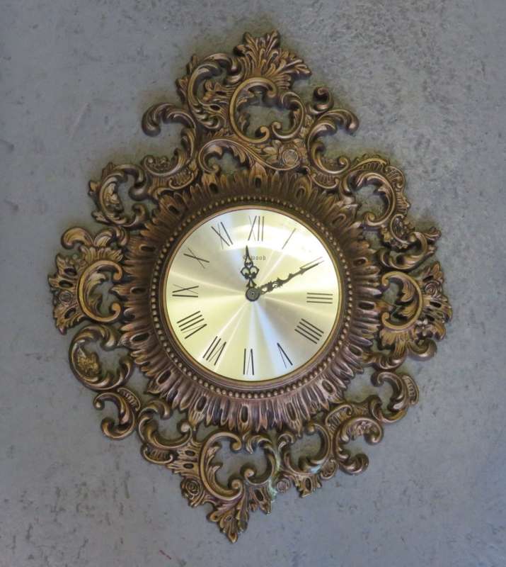 Elwood Quartz wall clock - Working - Face 19 x 19 cm - Clock length 55 cm - Clock width 43 cm