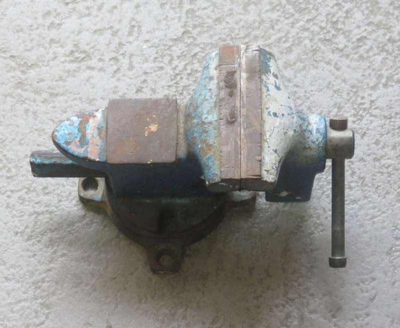 Vintage Bench vice with anvil on top