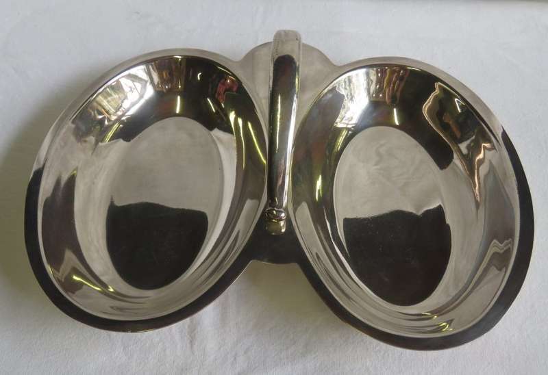 LB silverplated snack platter