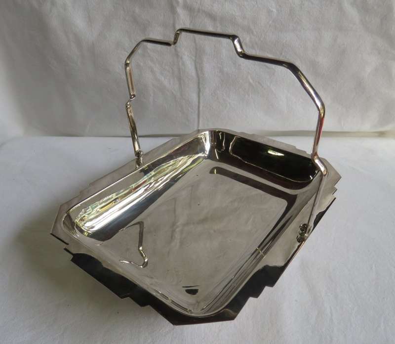 Silverplated snack basket