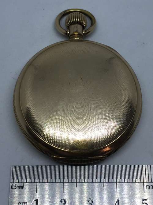 1928 Elgin full hunter pocketwatch - goldplated - working - serial 30961230