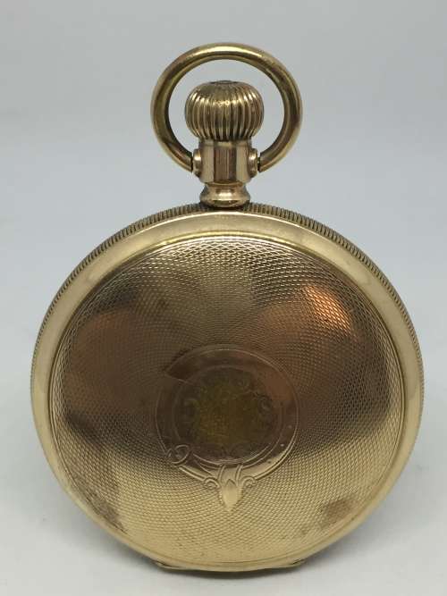 1928 Elgin full hunter pocketwatch - goldplated - working - serial 30961230