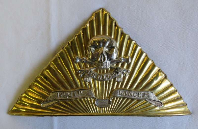 British 17th/21st Lancers helmet plate